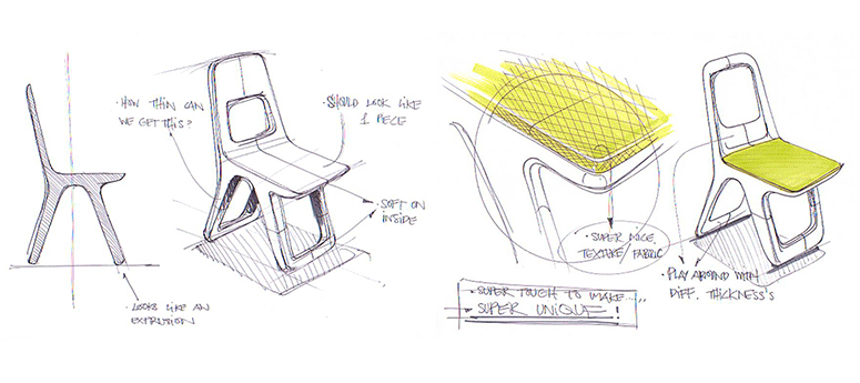 Processo de criação da cadeira tt39